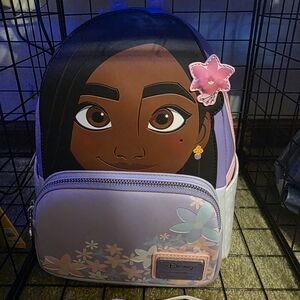 Disney Moana Floral Backpack in Purple and Pink